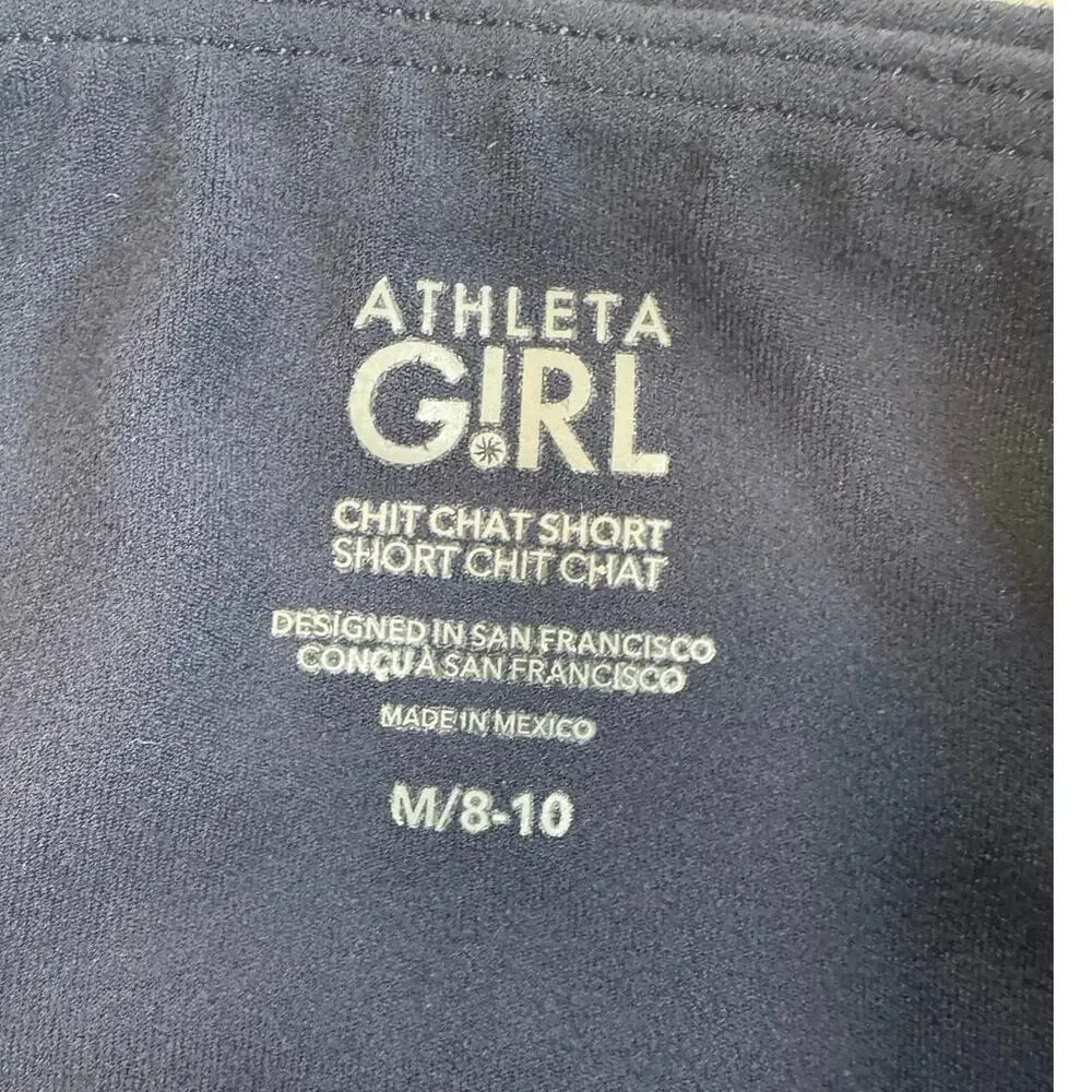 Athleta girl chitchat short shorts bundle size 8/10